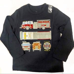 GAP kids Navy Blue Firetruck Shirt (5yrs)
